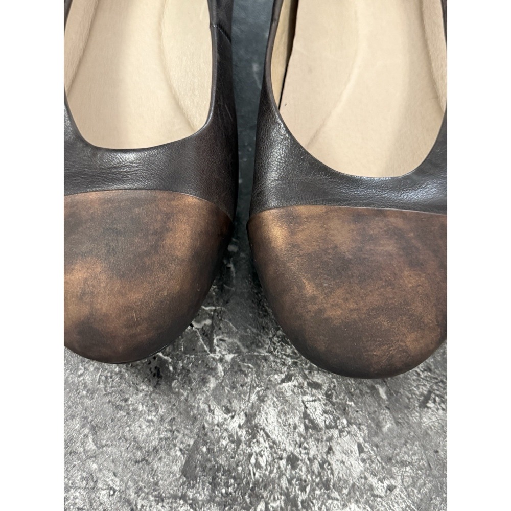 Dansko‎ Womens Lisanne Ballet Hidden Wedge Comfort Flat Chocolate Copper Sz 11 - Picture 5 of 10